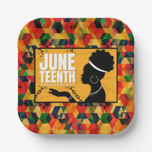 Juneteenth Paper Plates