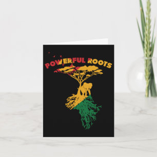 Juneteenth Party Favor Pan African Decor Afro Amer Card