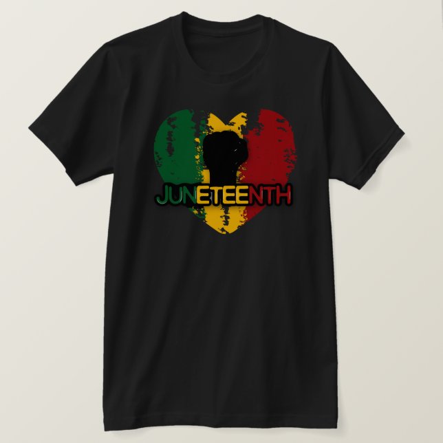 Juneteenth Power  T-Shirt (Design Front)