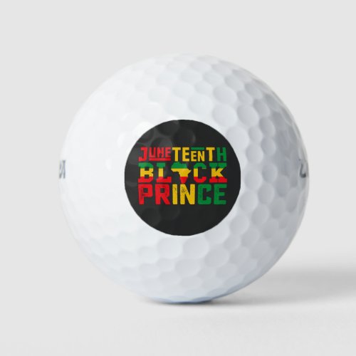 Juneteenth Prince Celebrating Black Freedom Golf Balls