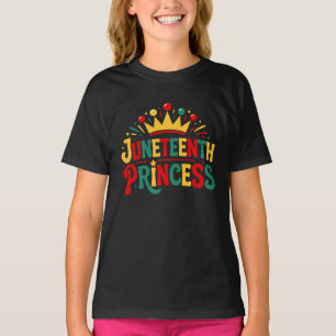 Juneteenth Princess Crown Toddler Girls Melanin T-Shirt