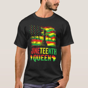 Juneteenth Queen African American Girl Juneteenth T-Shirt