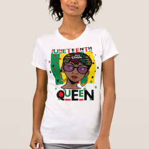 Juneteenth Queen Melanin Sista Black Girl Magic T-Shirt