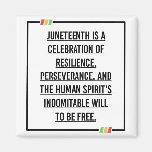 Juneteenth Quotes, Freedom of African American. Magnet