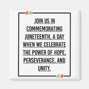 Juneteenth Quotes, Freedom of African American. Magnet