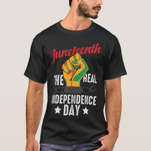 Juneteenth_Real_Independence_Freedom_Day T_Shirt