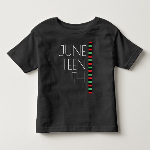 Juneteenth Red Black Green Freedom Celebration T_S Toddler T_shirt