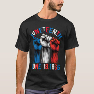 Juneteenth Red White Blue Flag Colors 19 June 1865 T-Shirt