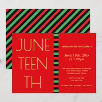 Juneteenth Red Yellow Freedom Celebration