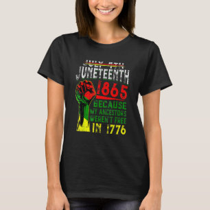 Juneteenth Retro Black History Month My Ancestors T-Shirt