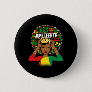 Juneteenth Shirt Women Queen African American Blac Button