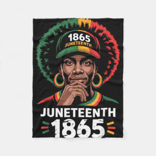 Juneteenth shirts black pride afro men women kids fleece blanket
