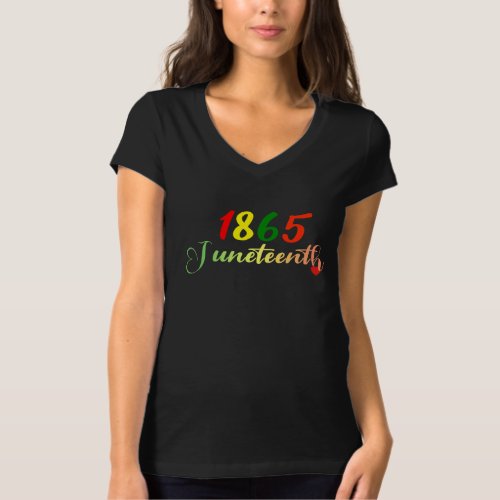 Juneteenth Shirts for Women 1865 Graphic 