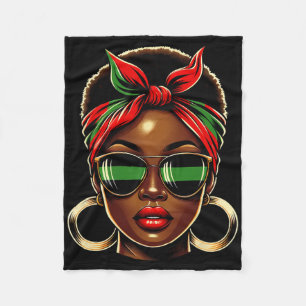 Juneteenth Shirts Women Black History Drug Proud Q Fleece Blanket