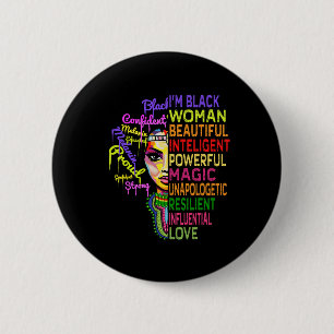 Juneteenth Shirts Women History Month Black Girl M Button