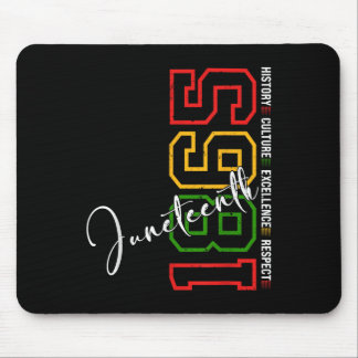 Juneteenth Shirts Women Men African American Junet Mouse Pad