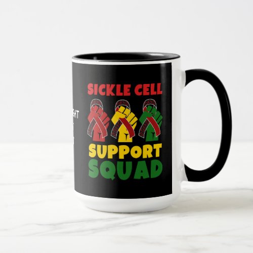 Juneteenth SICKLE CELL SUPPORT SQUAD Custom Mug