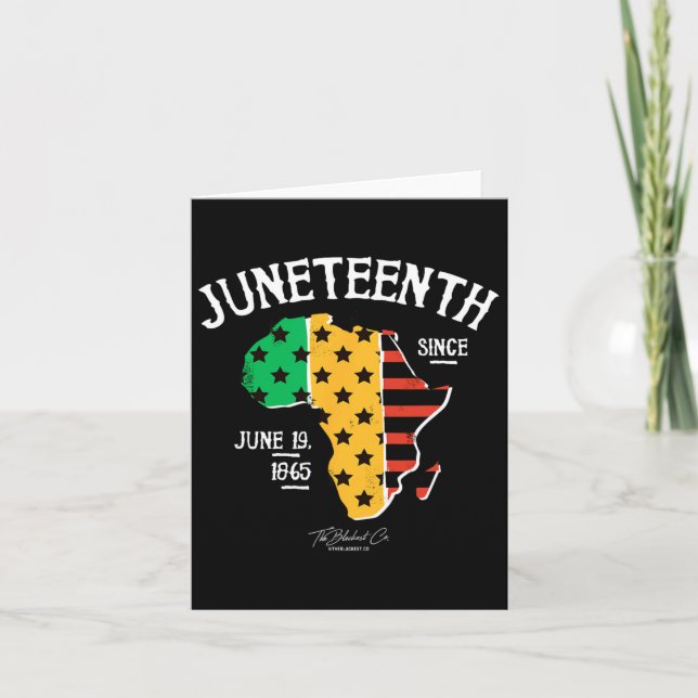 Juneteenth Since 1865 African American  Card (Front)