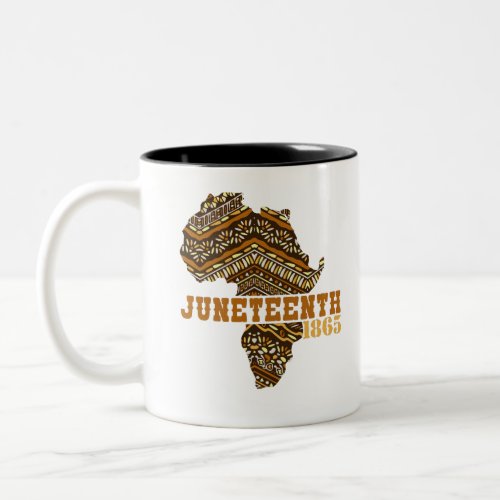 Juneteenth Since 1865 ANNIVERSARY Freedom Day Two_Tone Coffee Mug
