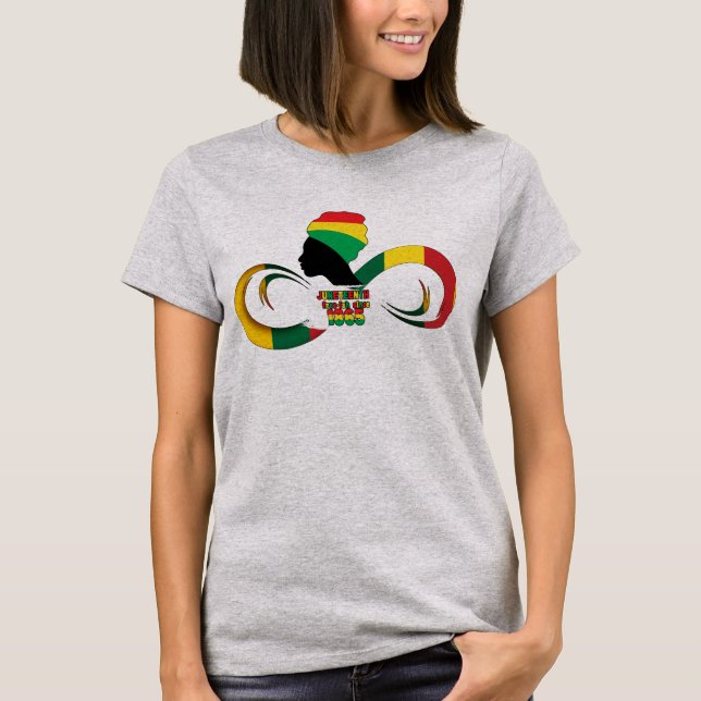 Juneteenth Since 1865 Women Black History Month T-Shirt (Front)