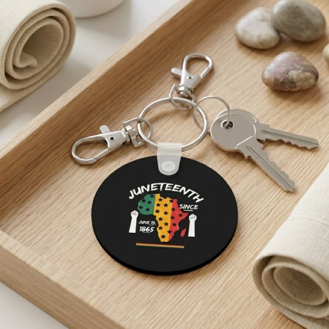 Juneteenth Since June 19 1865 Freedom Quote Keychain (Creator Uploaded)