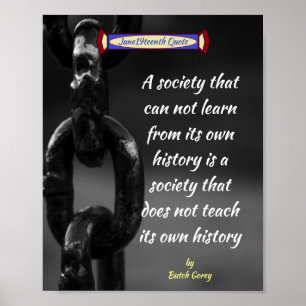 Juneteenth Society Quote Poster