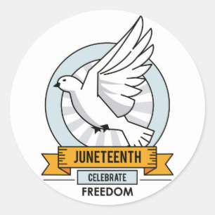 Juneteenth square sticker