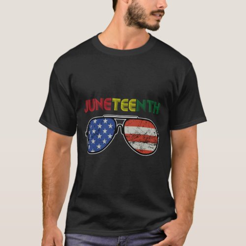 Juneteenth sunglasses T_Shirt