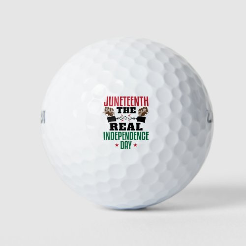 Juneteenth The Real Independence Day Golf Balls