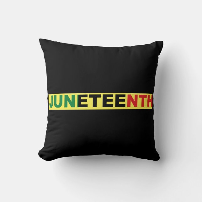Juneteenth Throw Pillow (Front)