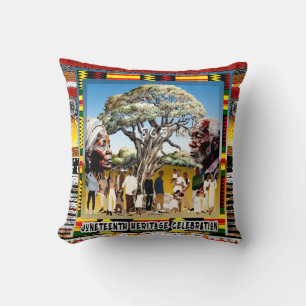 Juneteenth Throw Pillow