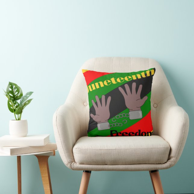 Juneteenth  throw pillow (Chair)