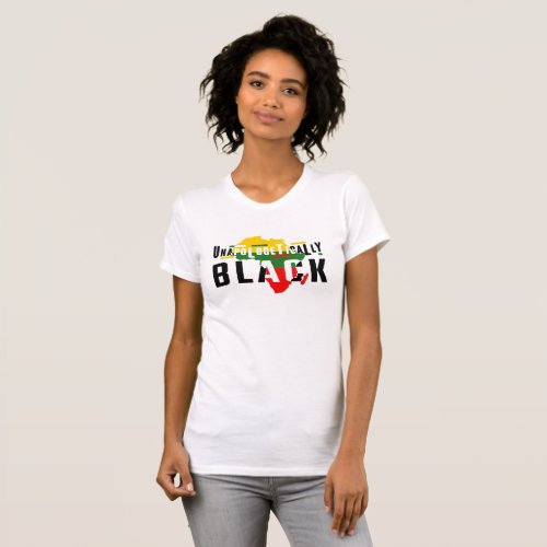 Juneteenth _ Unapologetically Black _ Over Africa  T_Shirt