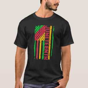 Juneteenth Usa Flag 1865 African America Black His T-Shirt