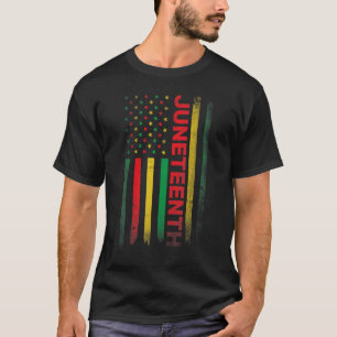Juneteenth Usa Us Flag T-Shirt