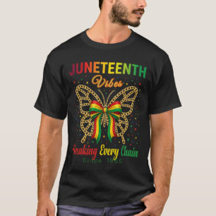 Juneteenth Vibes Coquette Bow Freedom Day Afro T-Shirt