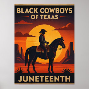 Juneteenth Vintage Collection Cowboy Poster