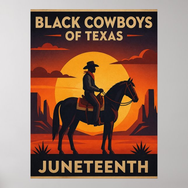 Juneteenth Vintage Collection Cowboy Poster (Front)
