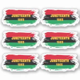 Juneteenth Vinyl Stickers