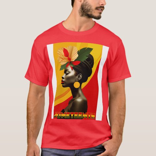 Juneteenth with a Earring T_Shirt