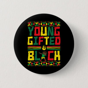 Juneteenth Young Gifted African Boy Dab Toddler Bo Button