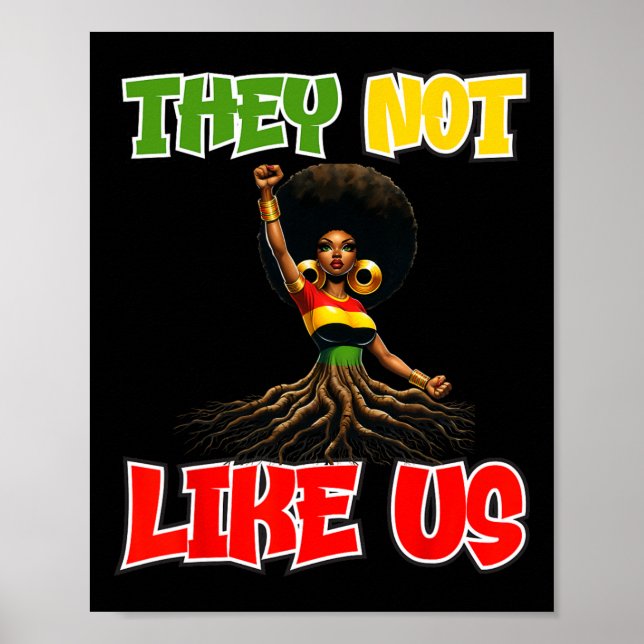 Juneteeth Black History Month They Not Like Us  Poster (Front)