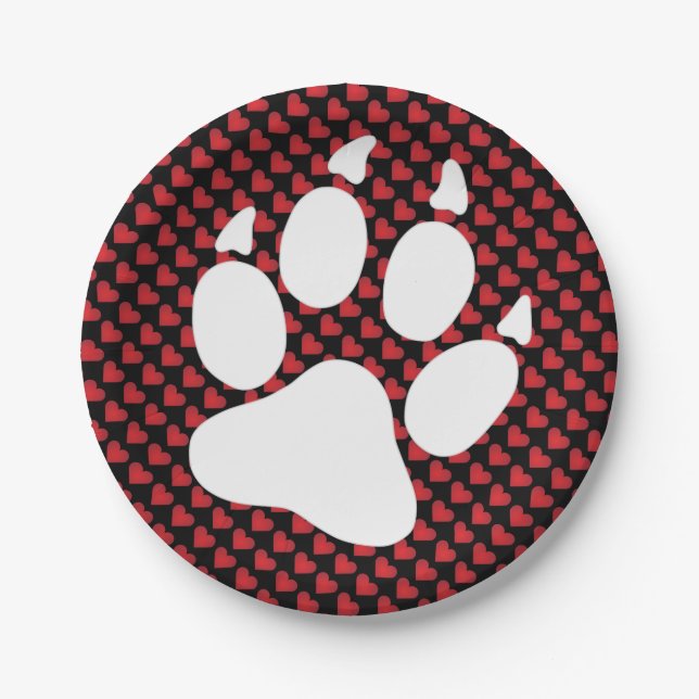 junger träumender Wolf Teller Paper Plates (Front)