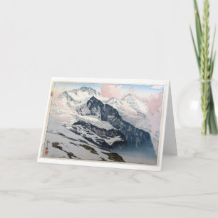 Jungfrau, Hiroshi Yoshida, Woodcut Card