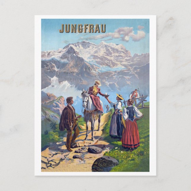 Jungfrau, Mountains Road, Switzerland Postcard (Front)