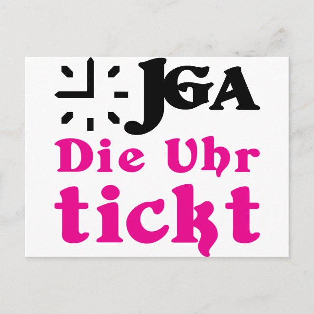 junggesellenabschied / hochzeit postcard (Front)