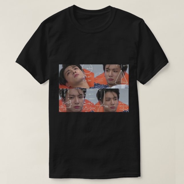 Jungkook Confused Meme Sticker Tote Bag.png T-Shirt (Design Front)