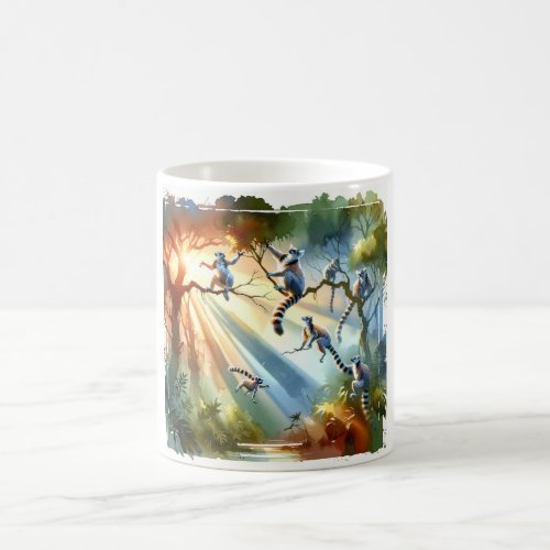 Jungle Acrobat 3 _ Watercolor Coffee Mug