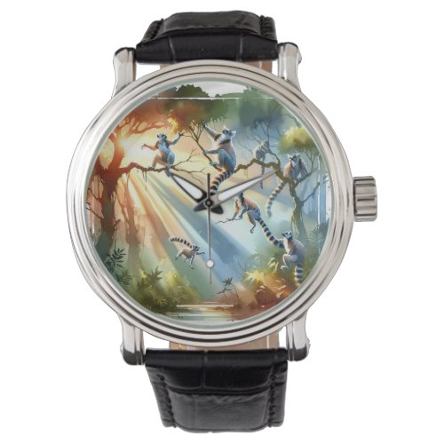 Jungle Acrobat 3 _ Watercolor Watch