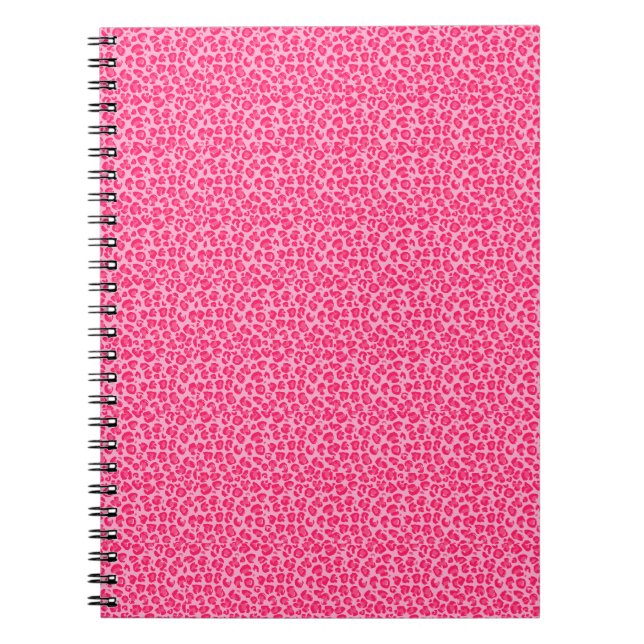 jungle adventure pink cheetah print notebook (Front)